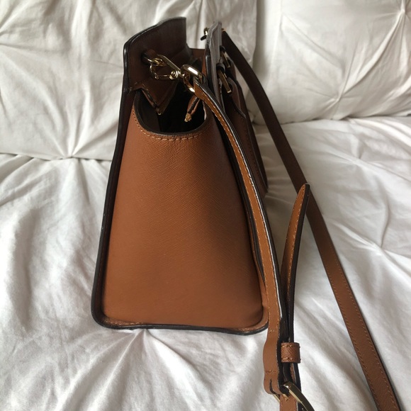 Michael Kors Selma Satchel Bag in Cognac - Picture 9 of 16